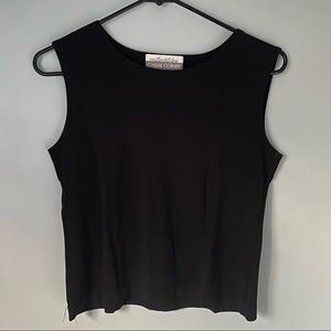 Polyester Black Tank Top